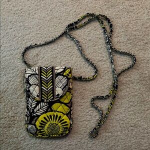 Vera Bradley Green and Black Floral Bag